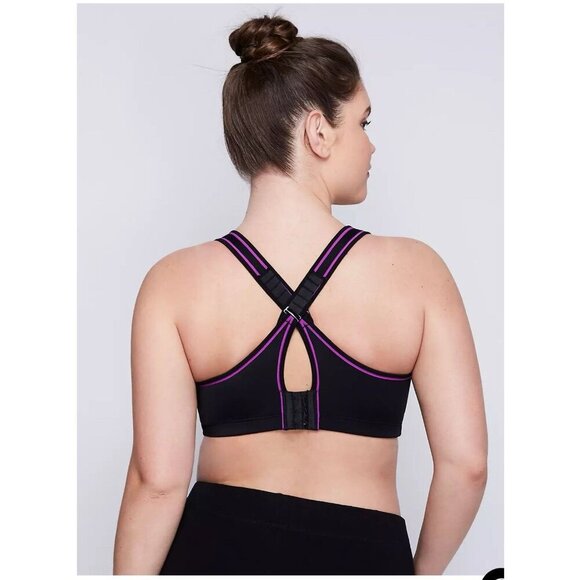 Cacique Sports Bra Women’s 38DDD High Impact Molded Underwire Dusty Gray - Picture 3 of 13